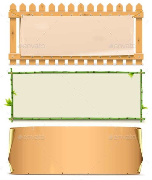 Vector Boards Set 5 Vectors GraphicRiver